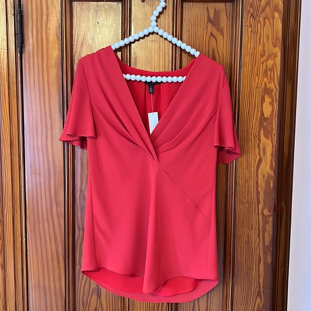NWT WHBM red blouse
